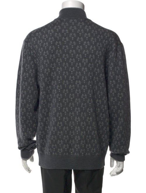Greyson Wool Mock Neck Polo Sweater