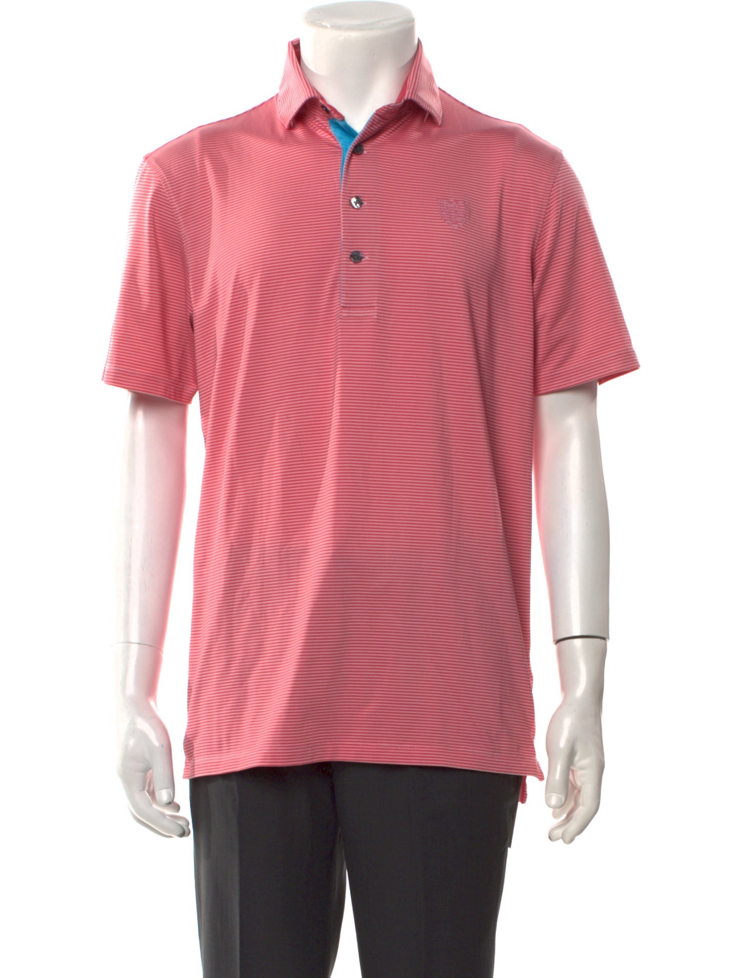 Greyson Striped Crew Neck Polo Shirt