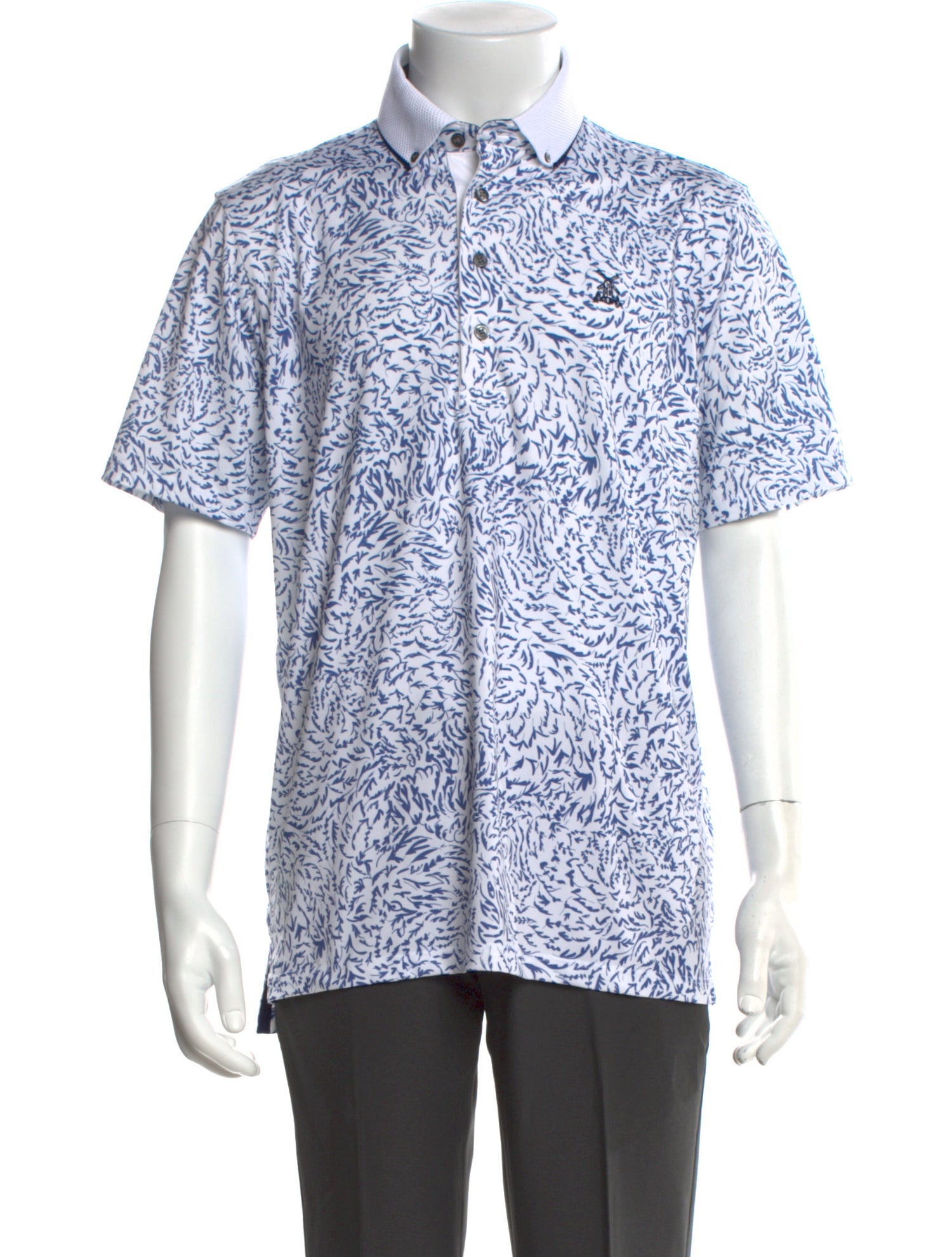 Greyson Printed Collar Polo Shirt
