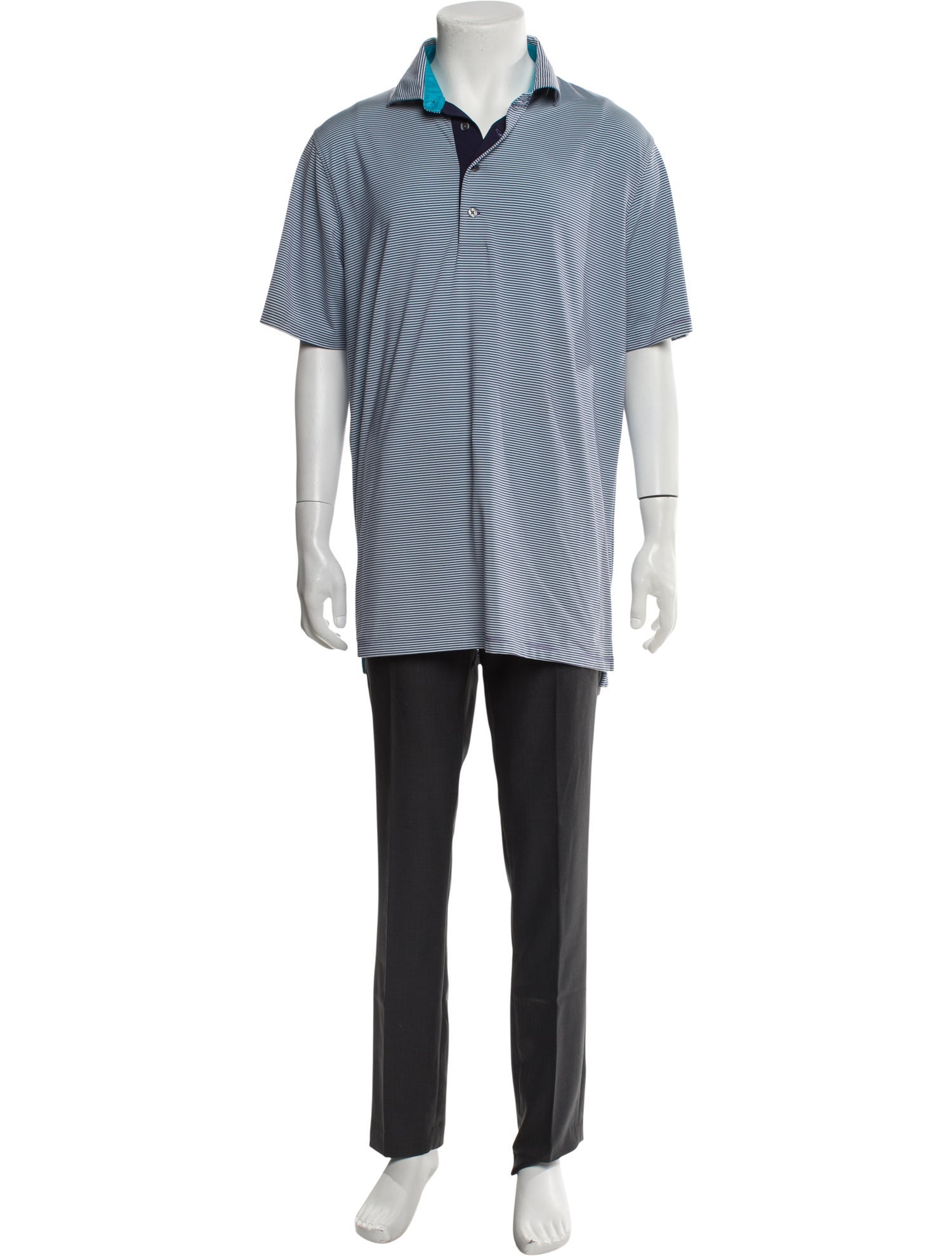 Greyson Striped Collar Polo Shirt