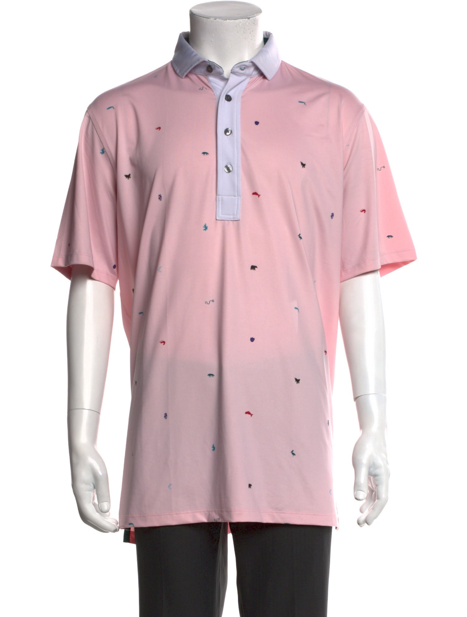 Greyson Printed Collar Polo Shirt