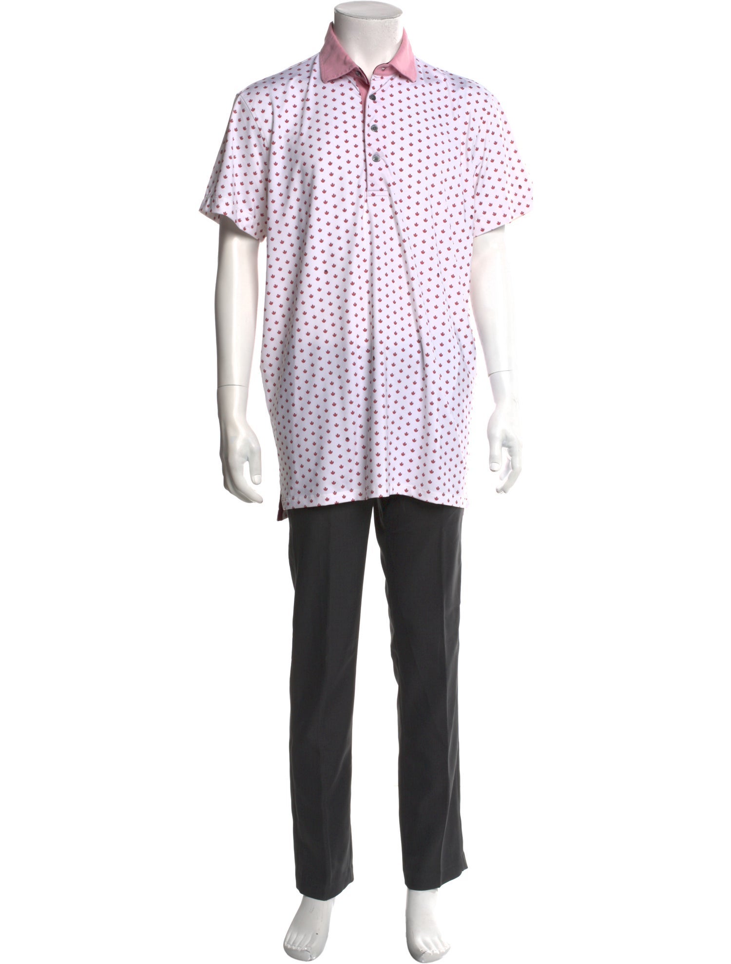 Greyson Printed Crew Neck Polo Shirt