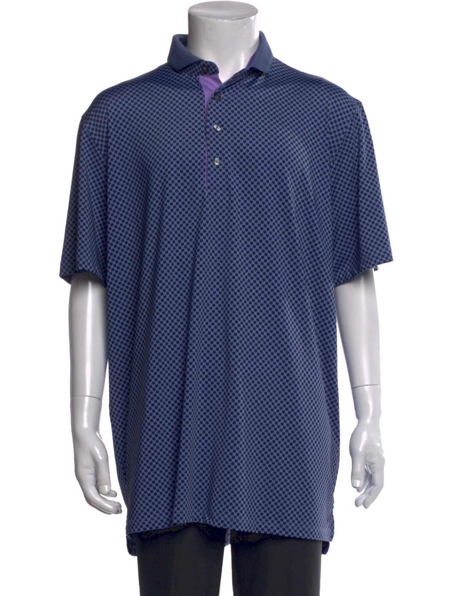 Greyson Printed Crew Neck Polo Shirt