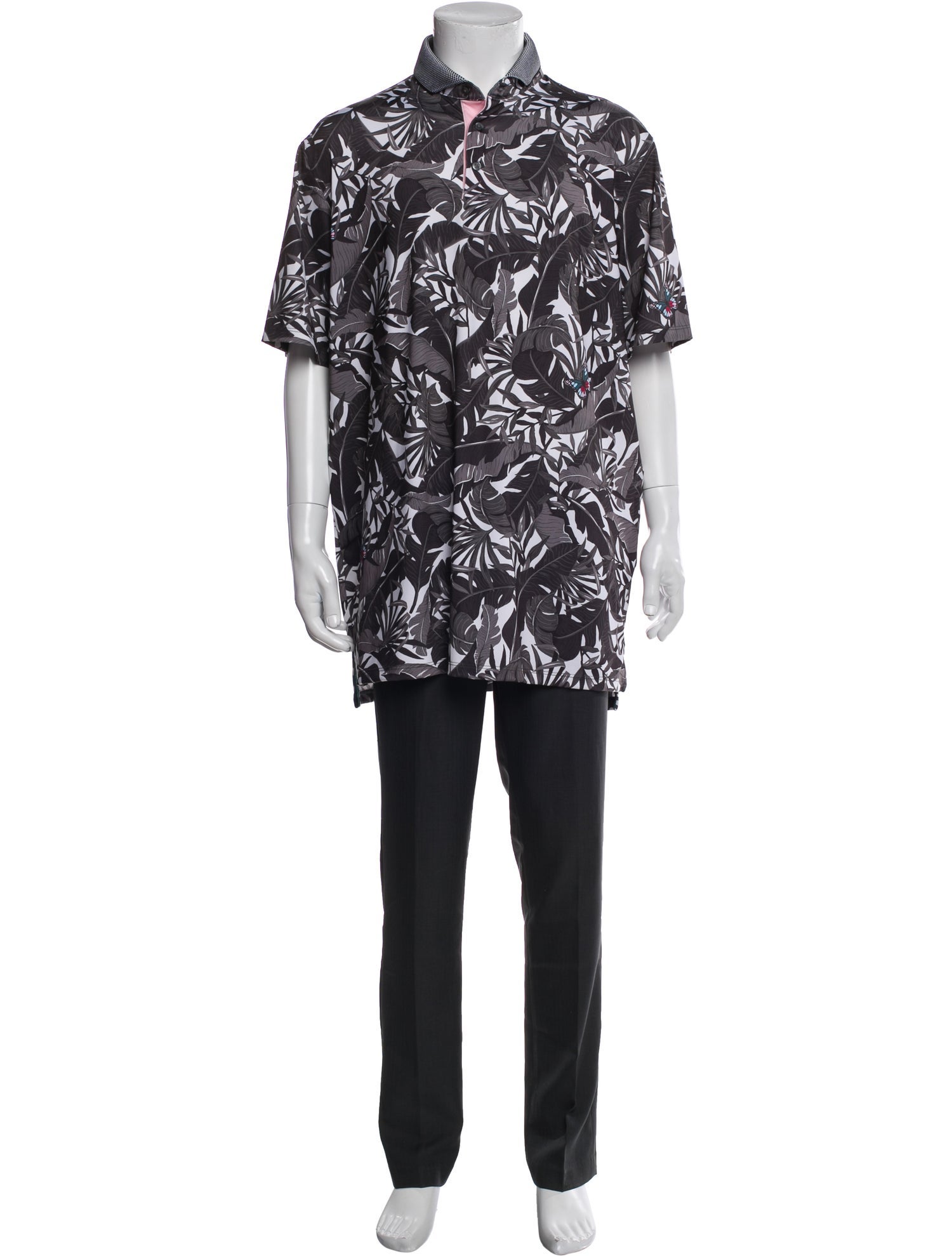 Greyson Printed Collar Polo Shirt