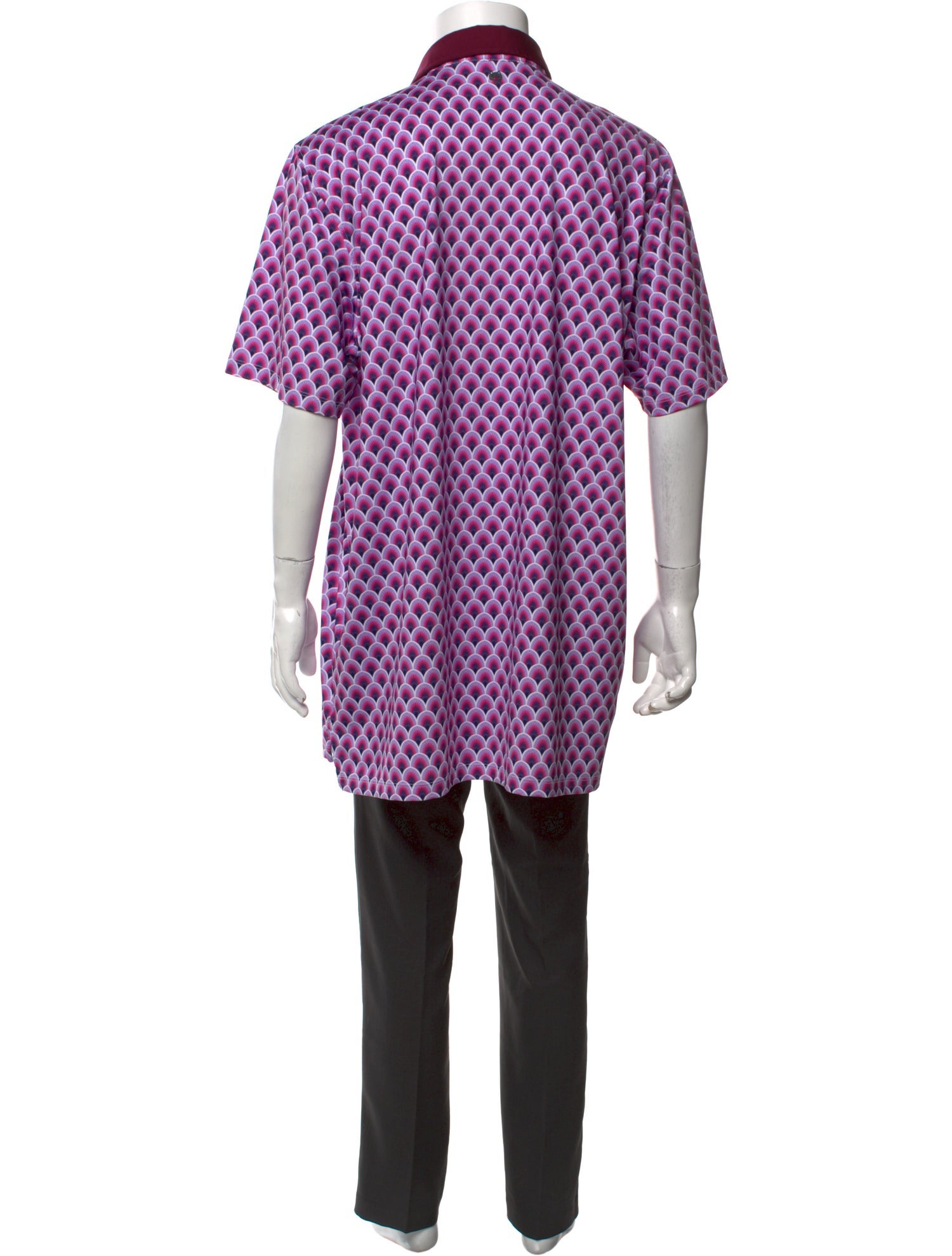 Greyson Printed V-Neck Polo Shirt