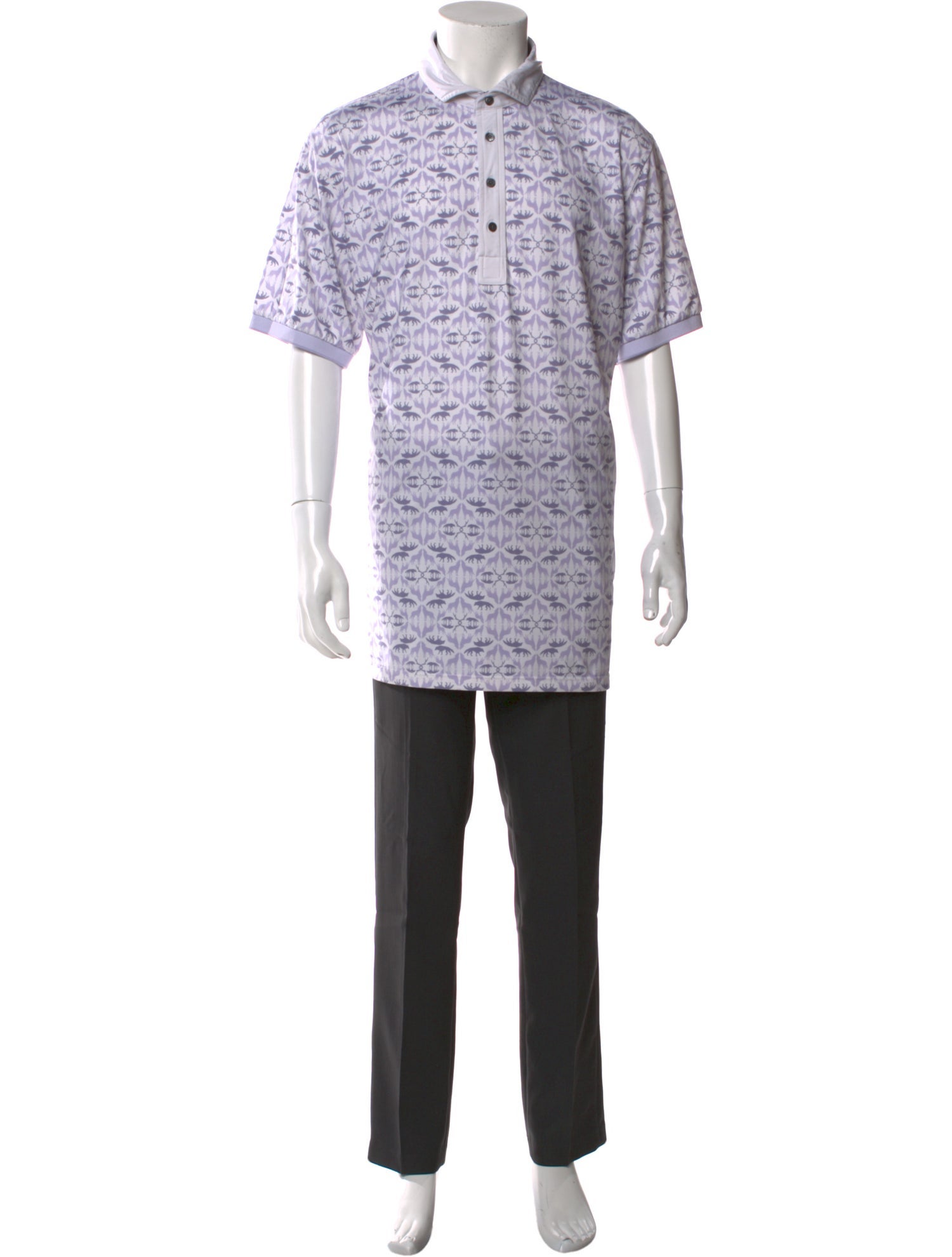 Greyson Printed Collar Polo Shirt