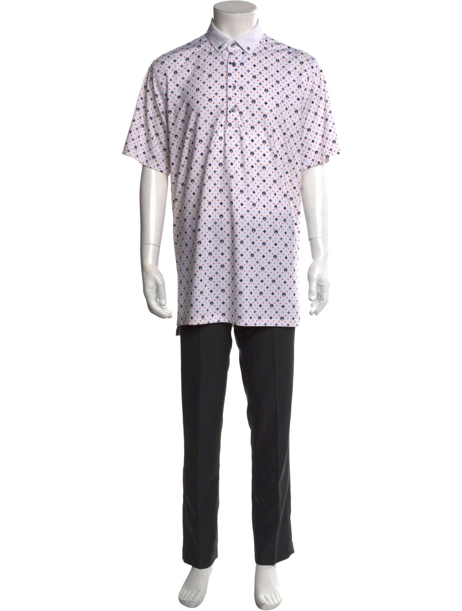 Greyson Printed Collar Polo Shirt