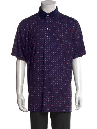 Greyson Printed Collar Polo Shirt