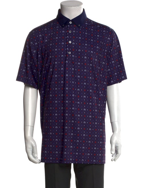 Greyson Printed Collar Polo Shirt