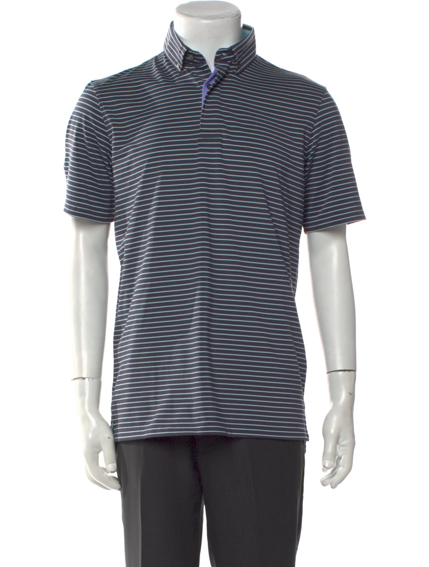 Greyson Striped Collar Polo Shirt