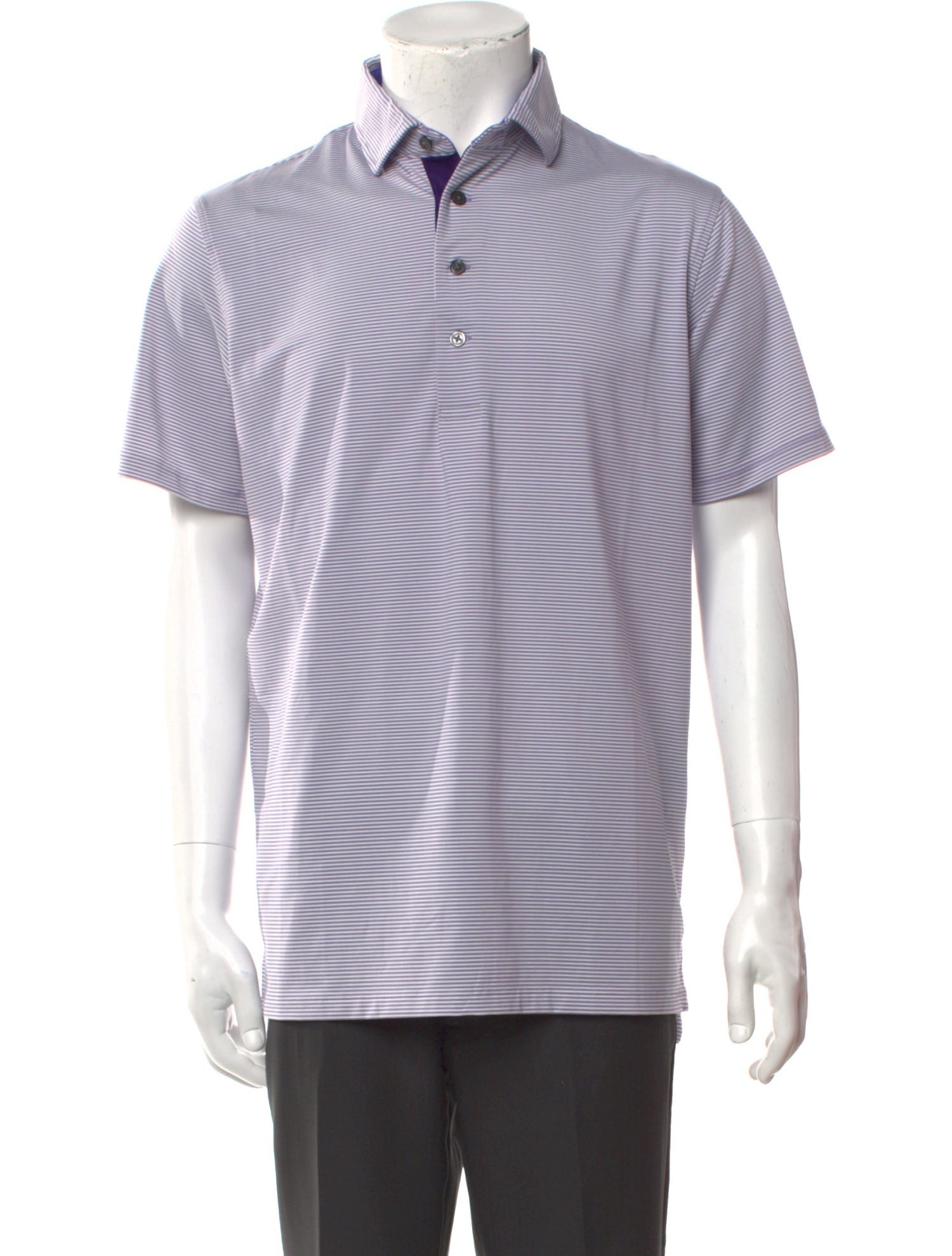 Greyson Striped Collar Polo Shirt w/ Tags