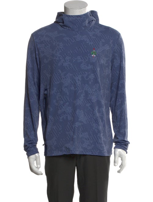 Greyson Graphic Print Mock Neck Hoodie