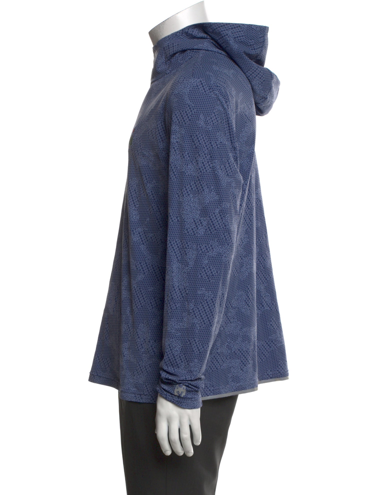 Greyson Graphic Print Mock Neck Hoodie