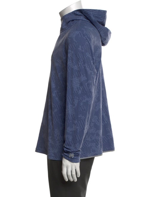 Greyson Graphic Print Mock Neck Hoodie