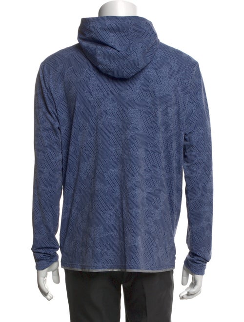 Greyson Graphic Print Mock Neck Hoodie