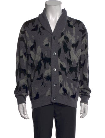 Greyson Wool Printed Cardigan