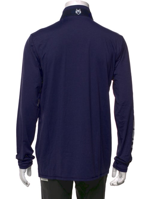 Greyson Graphic Print Mock Neck Henley