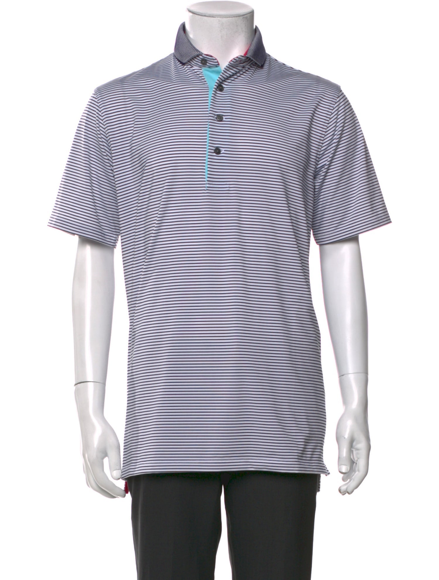 Greyson Striped Collar Polo Shirt