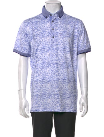 Greyson Printed Collar Polo Shirt