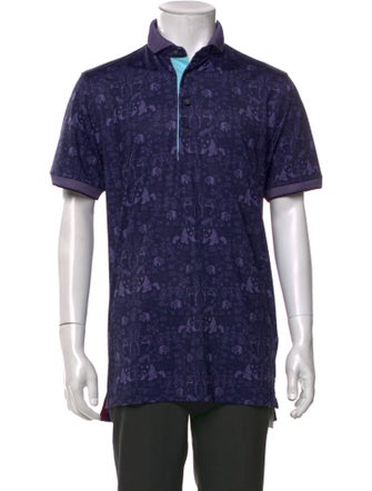 Greyson Printed Collar Polo Shirt