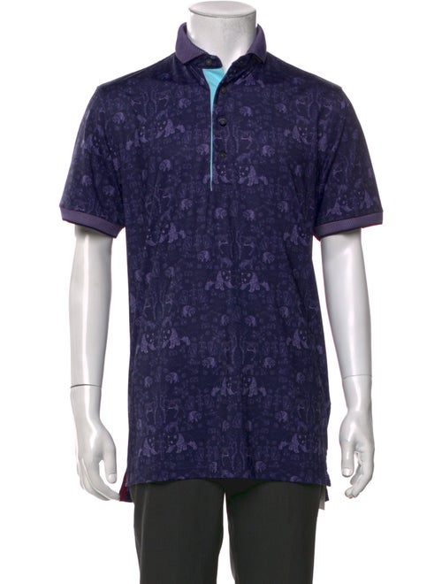 Greyson Printed Collar Polo Shirt