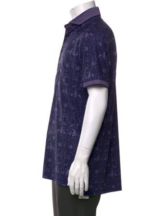 Greyson Printed Collar Polo Shirt