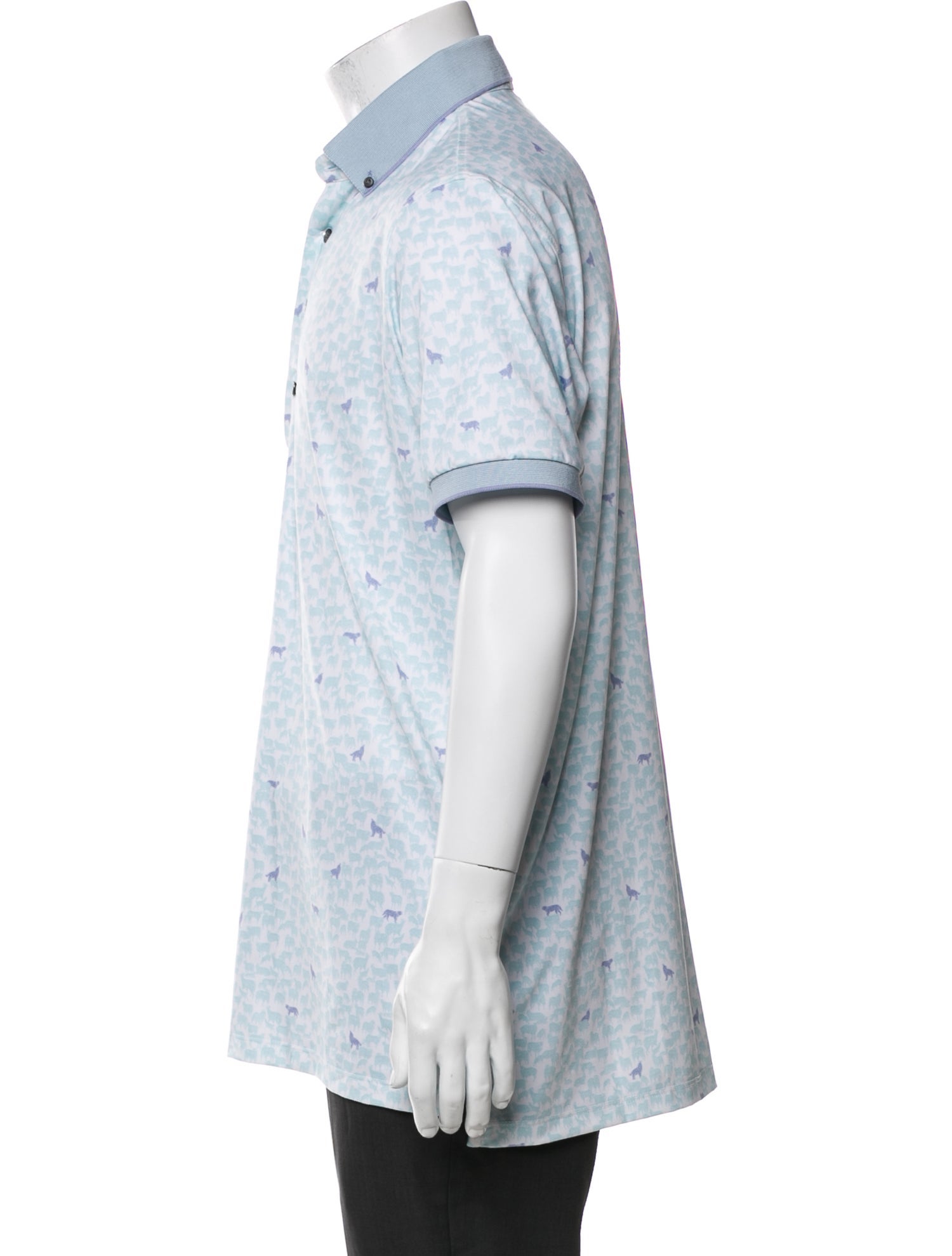 Greyson Printed Collar Polo Shirt