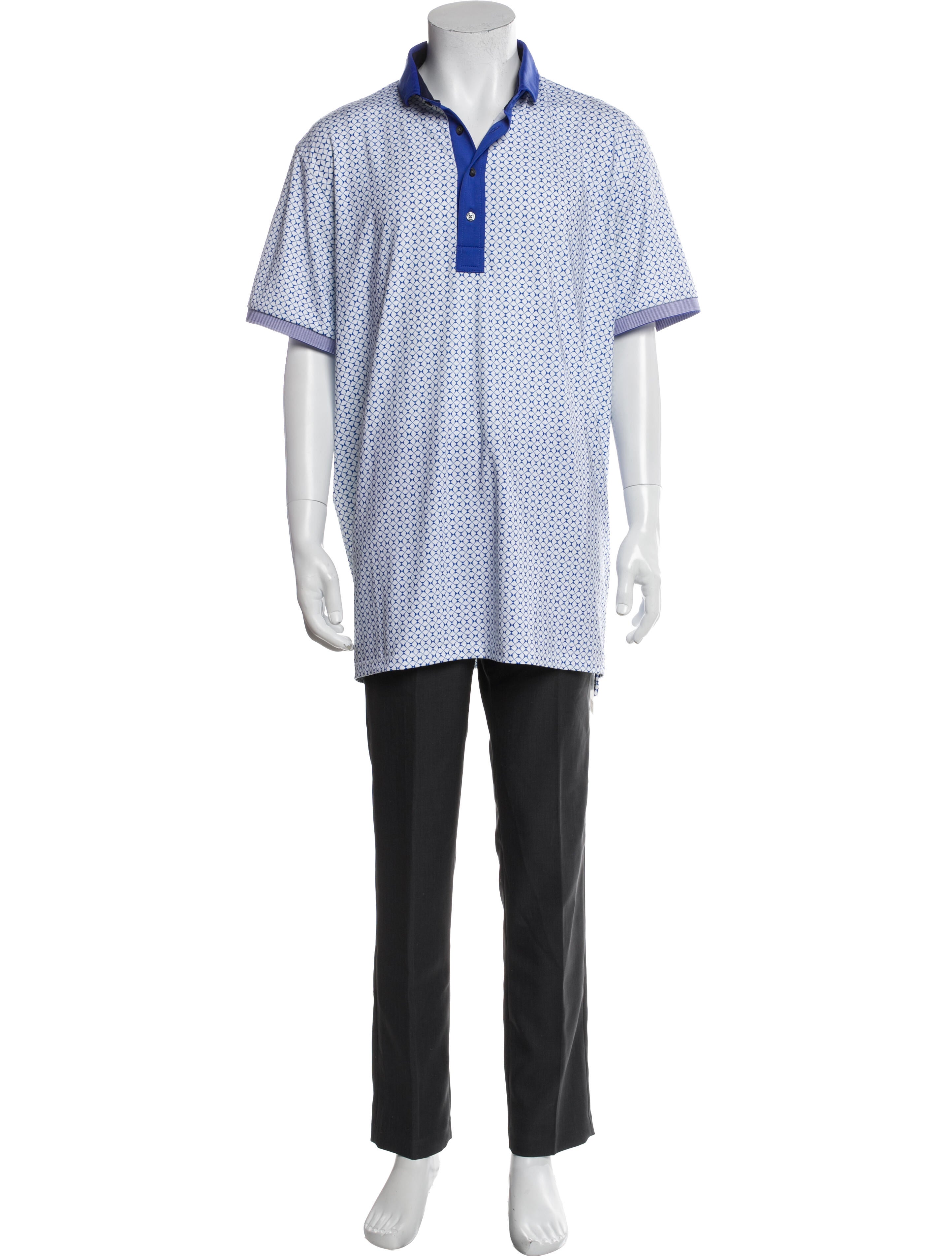 Greyson Printed Collar Polo Shirt