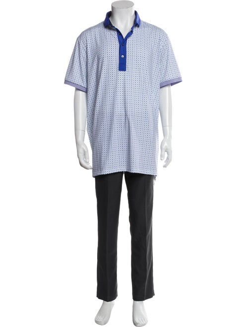 Greyson Printed Collar Polo Shirt