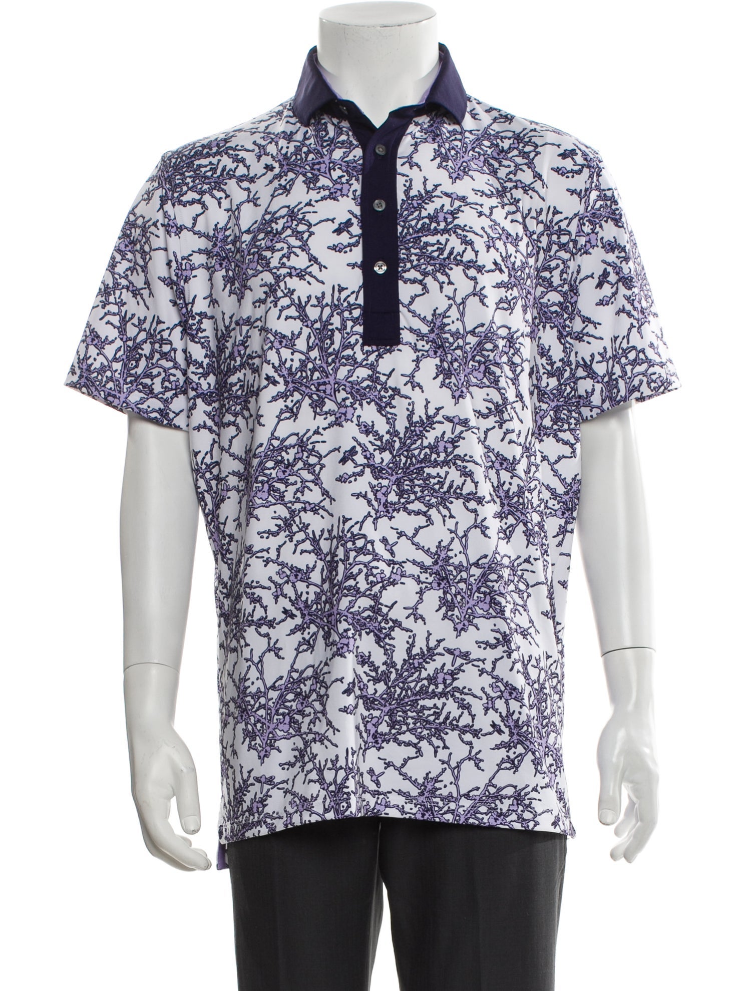 Greyson Printed Crew Neck Polo Shirt