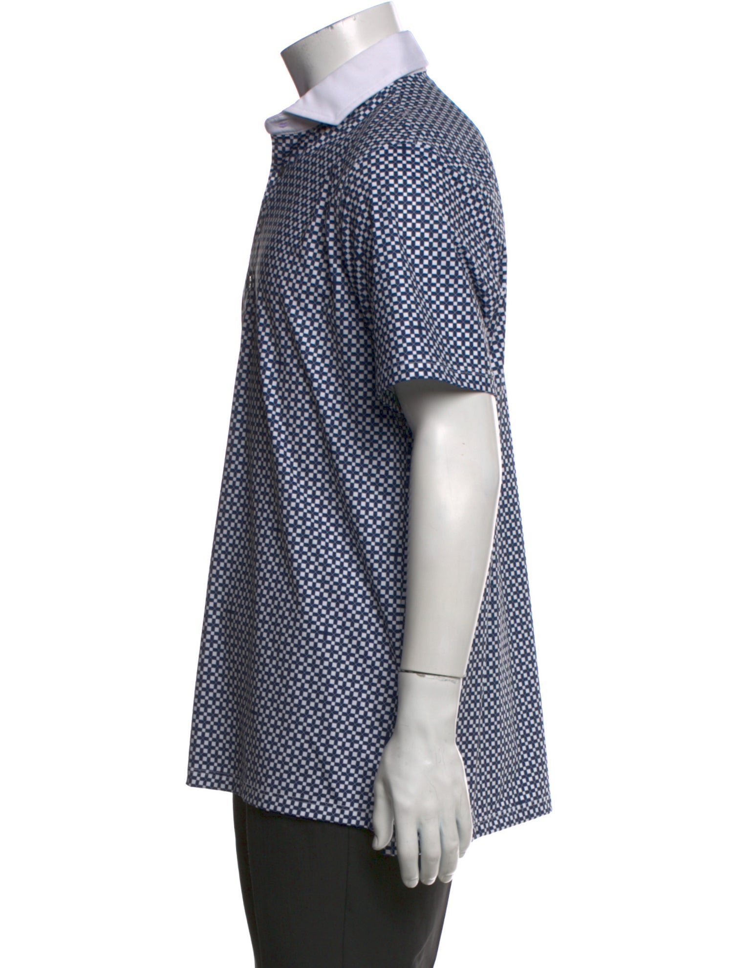 Greyson Plaid Print Collar Polo Shirt