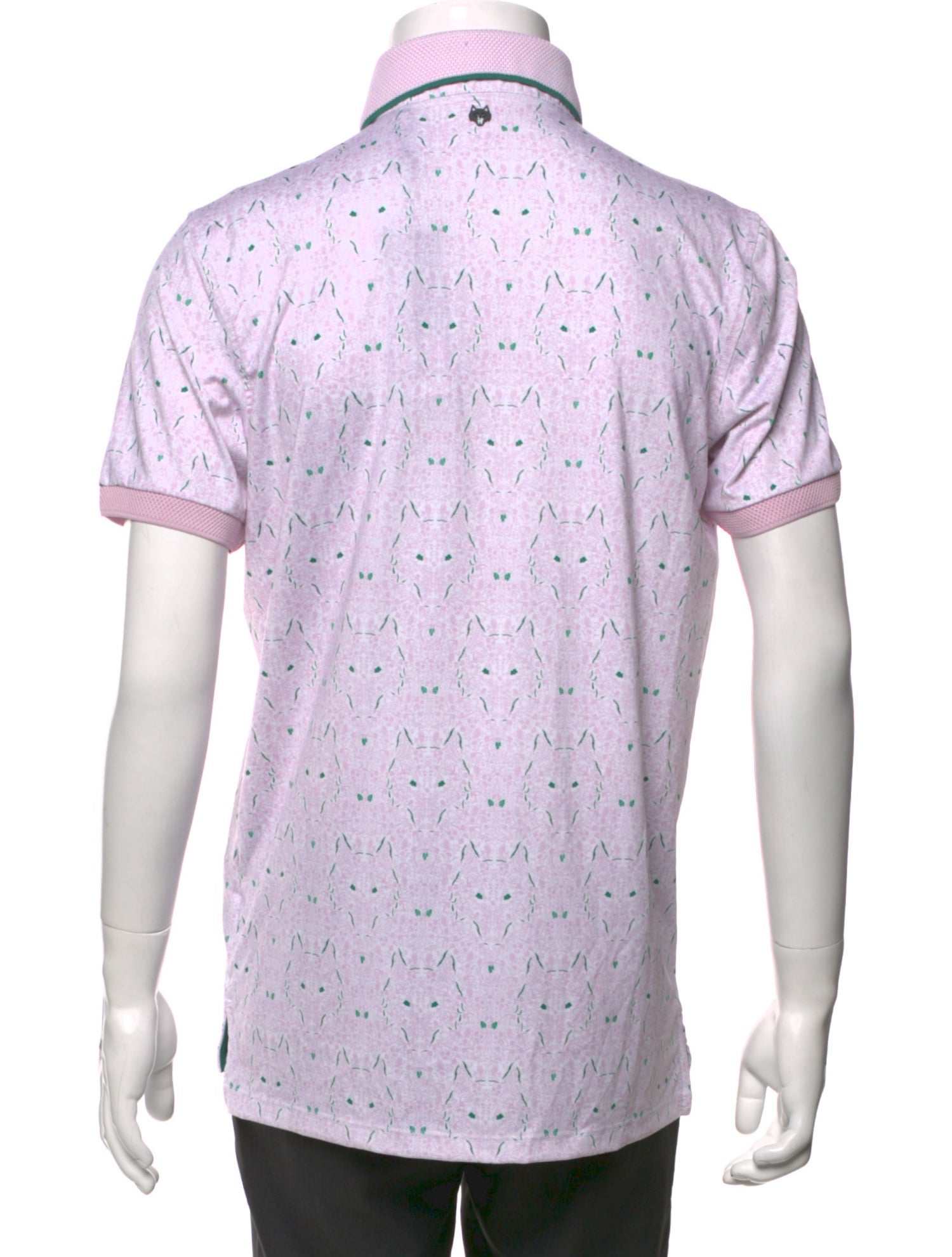 Greyson Printed V-Neck Polo Shirt w/ Tags