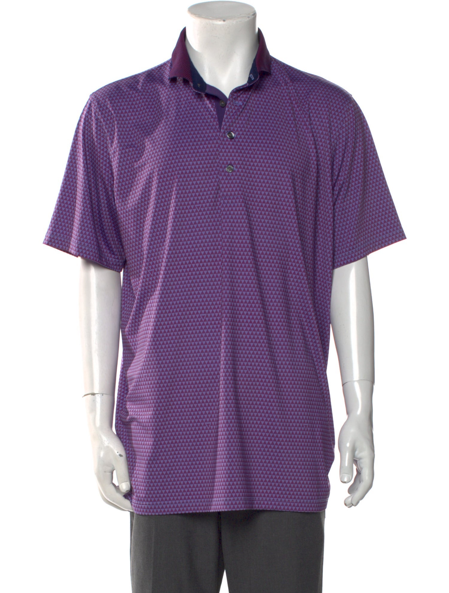 Greyson Printed Crew Neck Polo Shirt