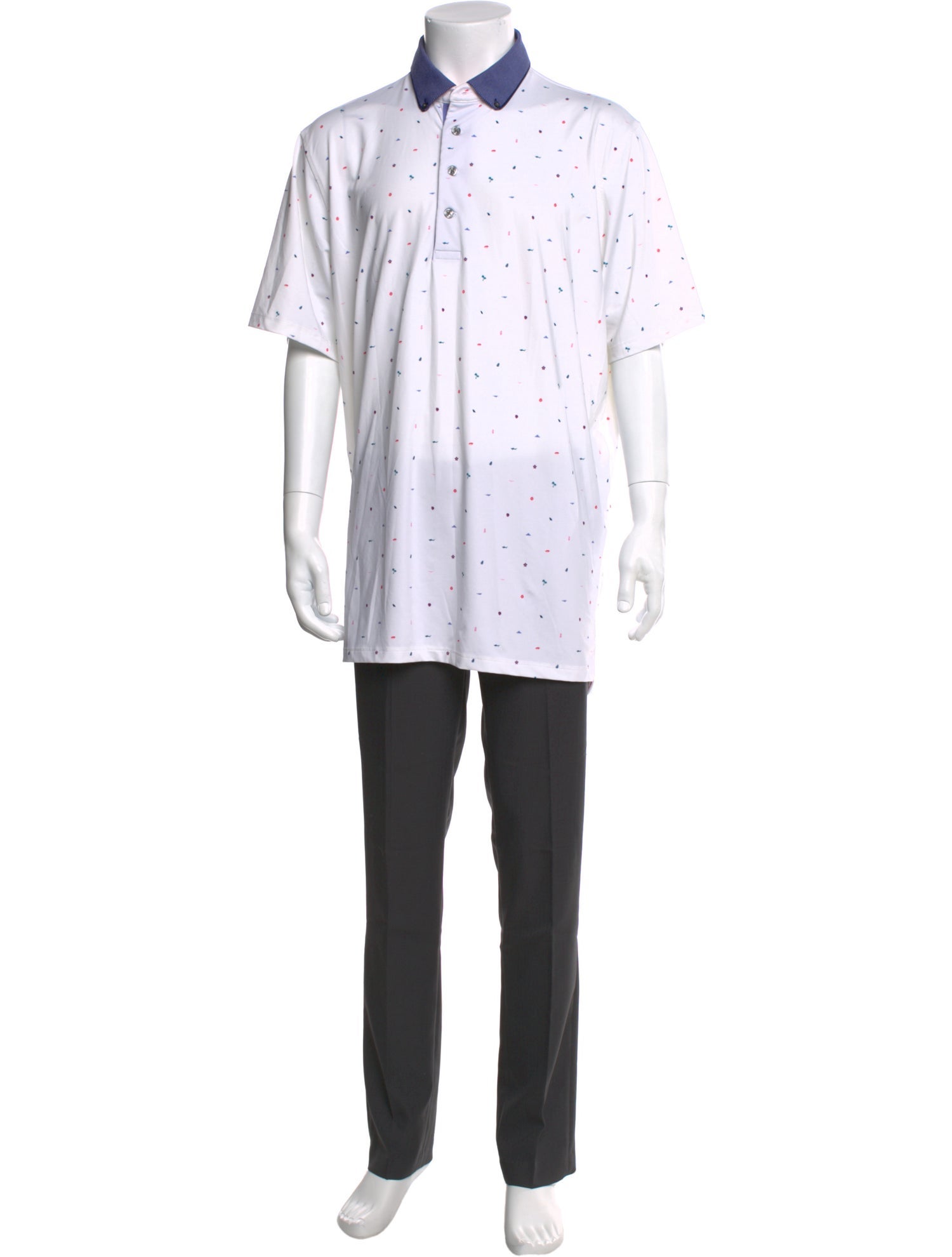 Greyson Printed Collar Polo Shirt