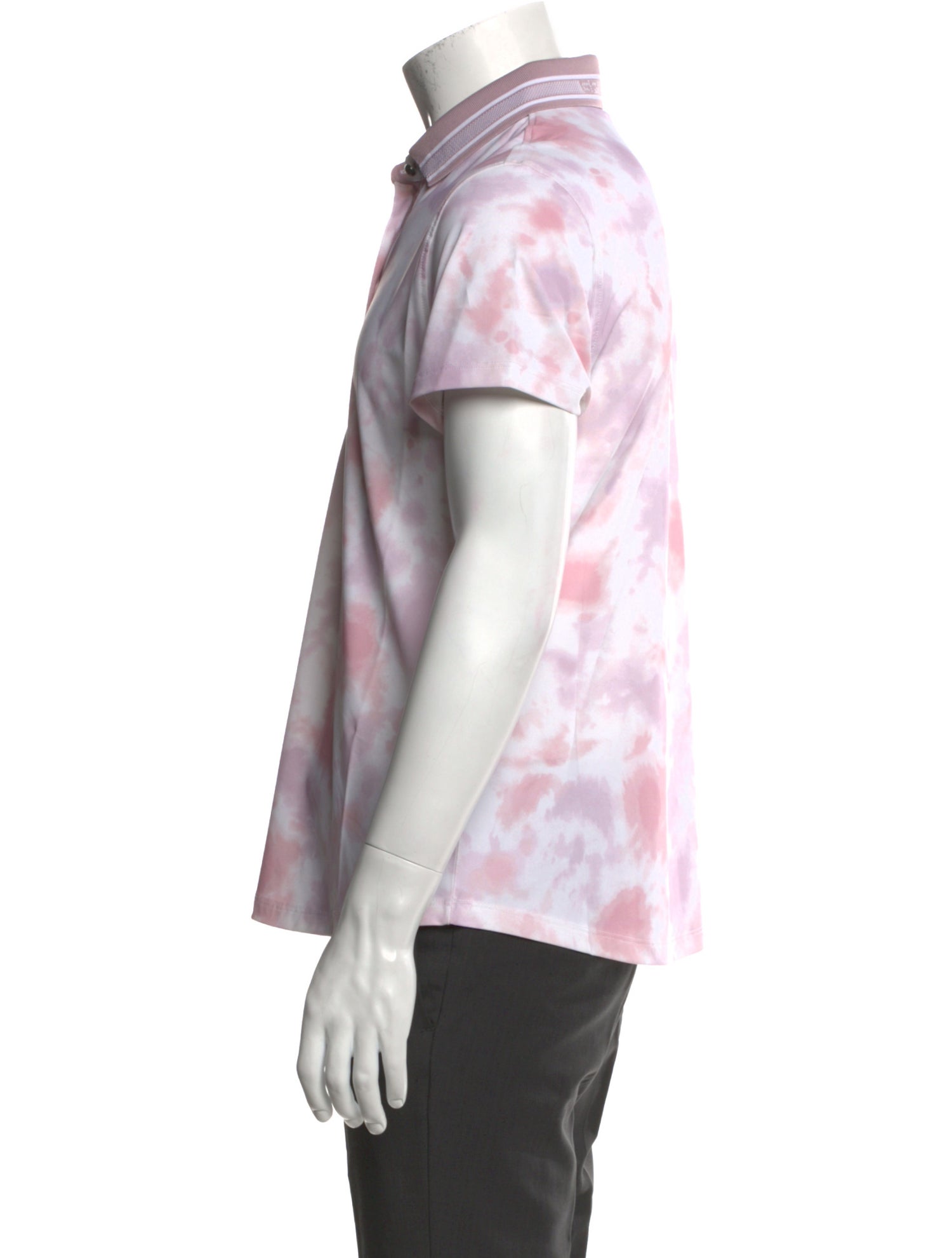 Greyson Tie-Dye Print Crew Neck Polo Shirt w/ Tags
