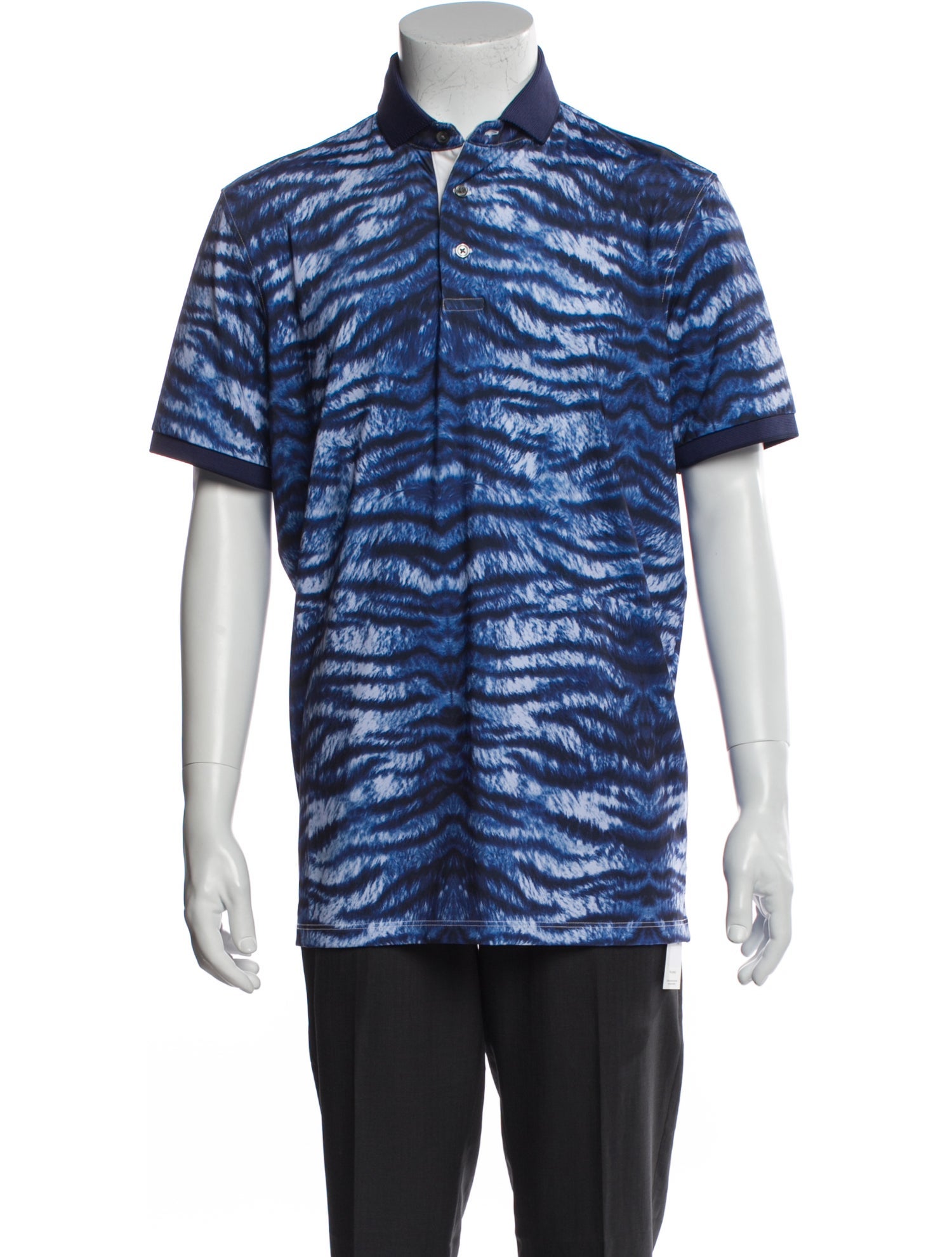 Greyson Printed Collar Polo Shirt