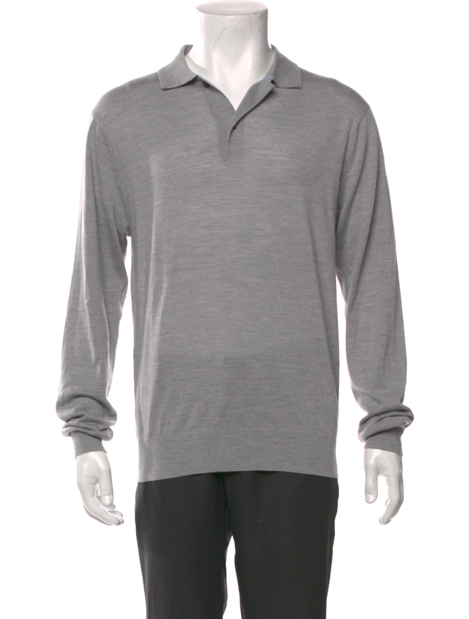 Greyson Wool V-Neck Polo Shirt