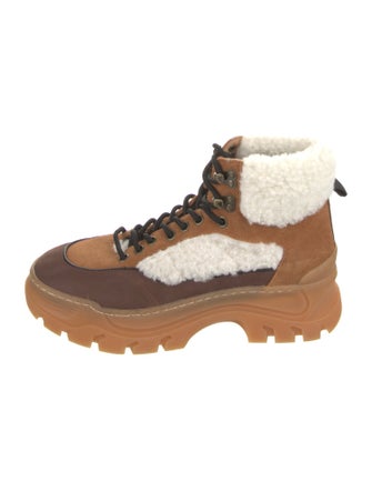 Greats Suede Colorblock Pattern Hiking Boots