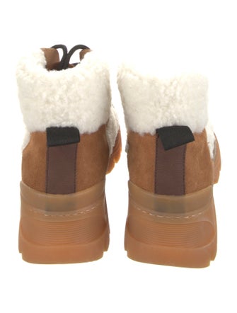 Greats Suede Colorblock Pattern Hiking Boots