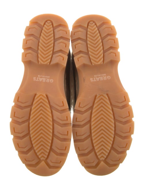 Greats Suede Colorblock Pattern Hiking Boots