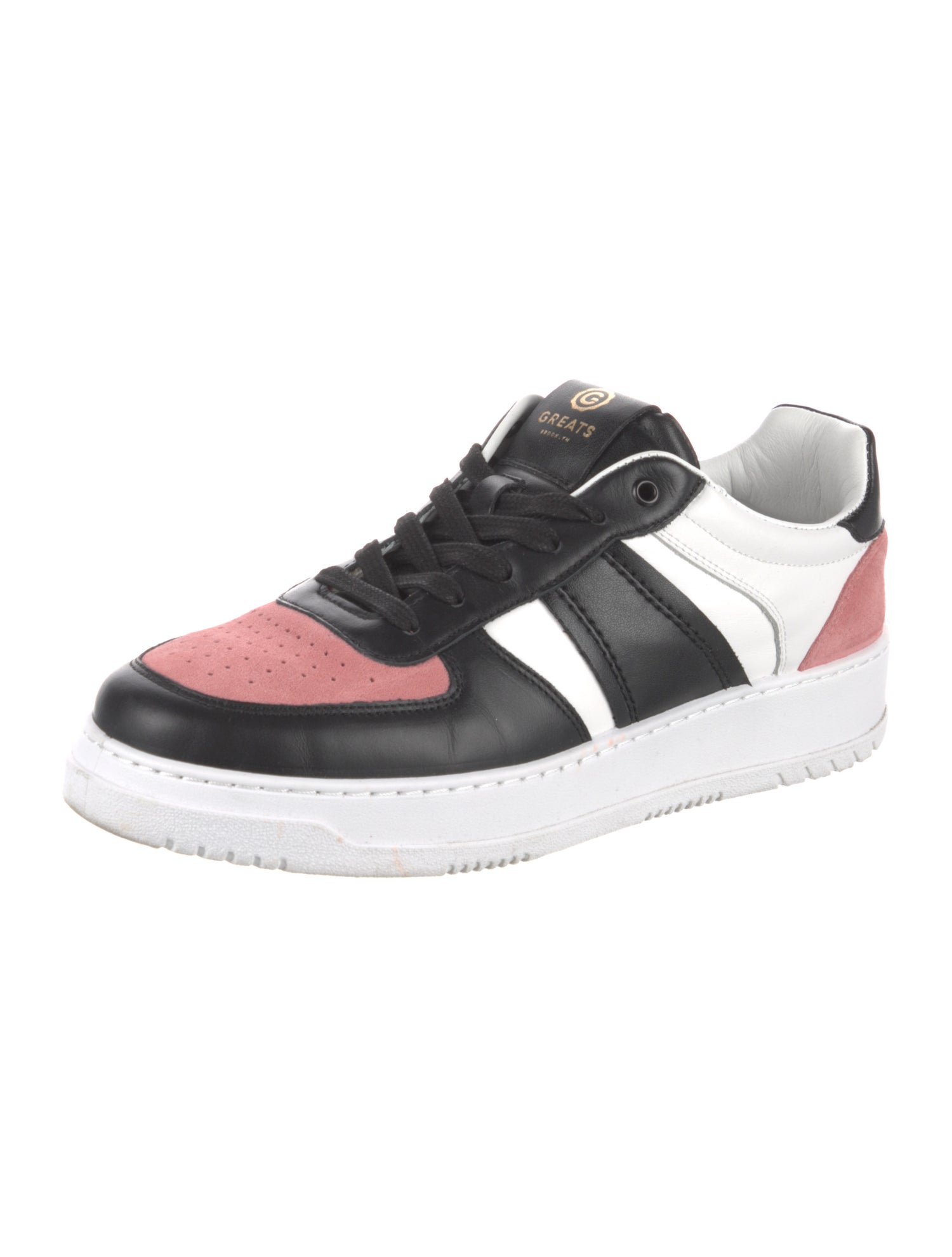 Greats Suede Colorblock Pattern Sneakers