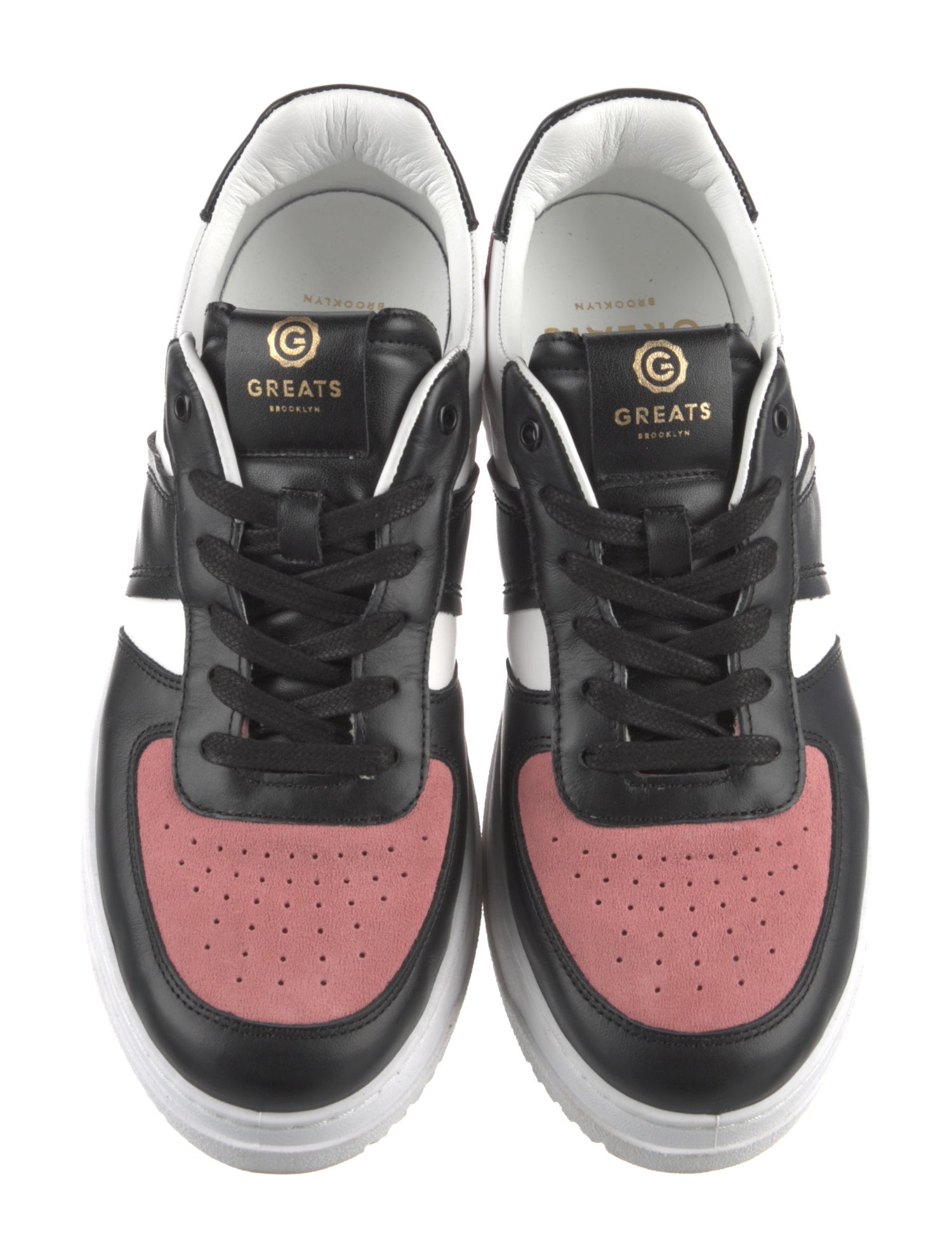 Greats Suede Colorblock Pattern Sneakers