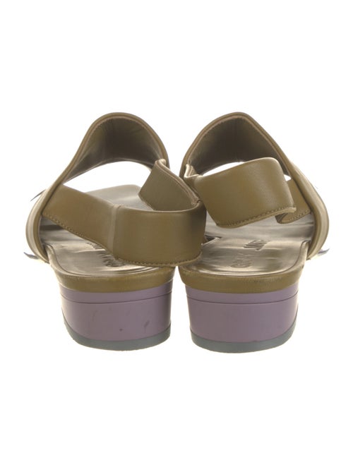 Gray Matters Leather Slides