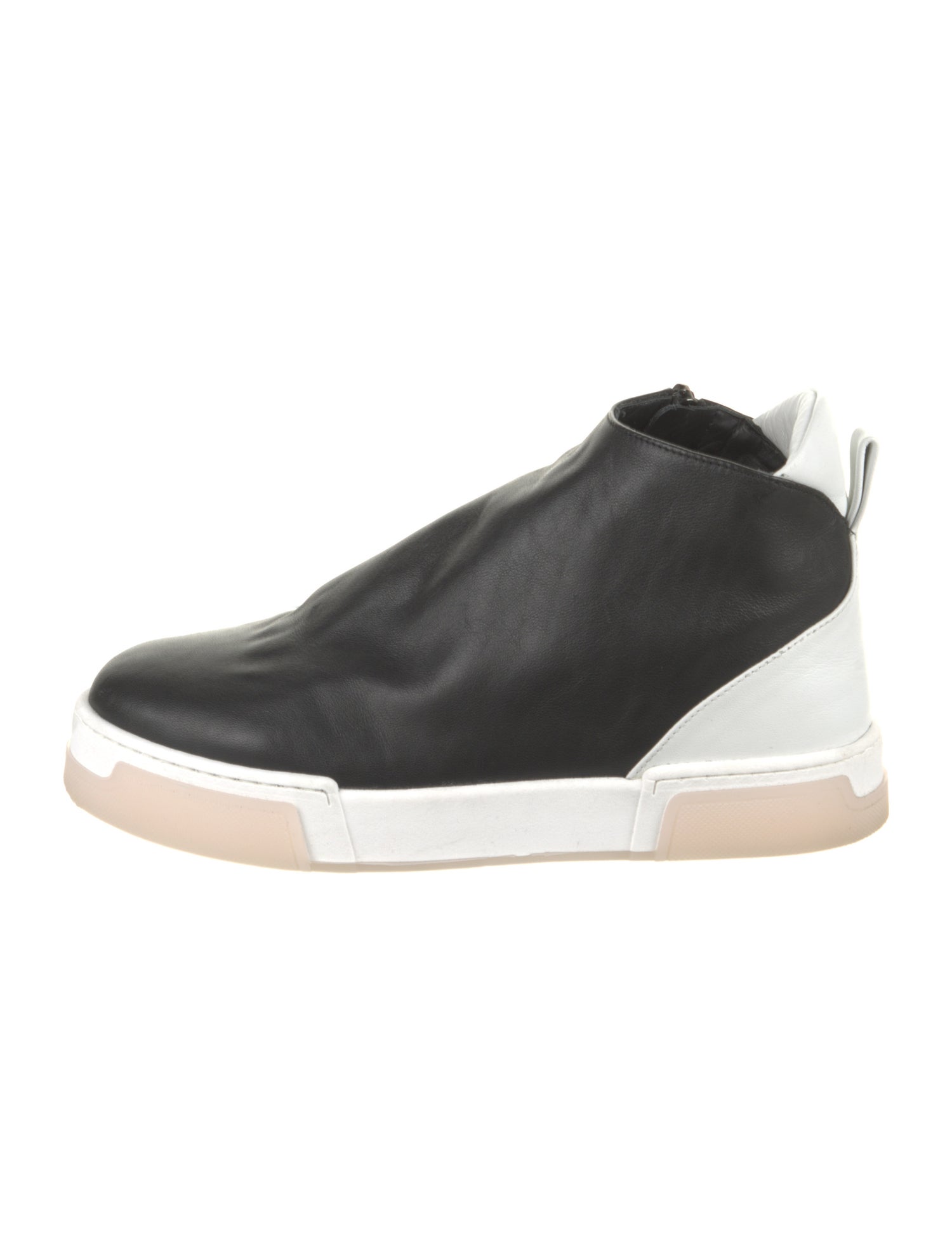 Gray Matters Leather Wedge Sneakers