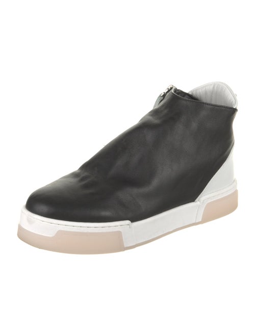 Gray Matters Leather Wedge Sneakers