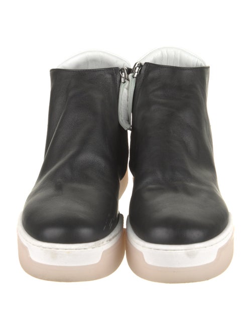 Gray Matters Leather Wedge Sneakers