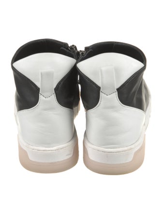 Gray Matters Leather Wedge Sneakers