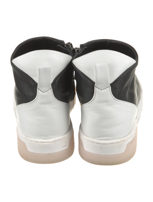 Gray Matters Leather Wedge Sneakers