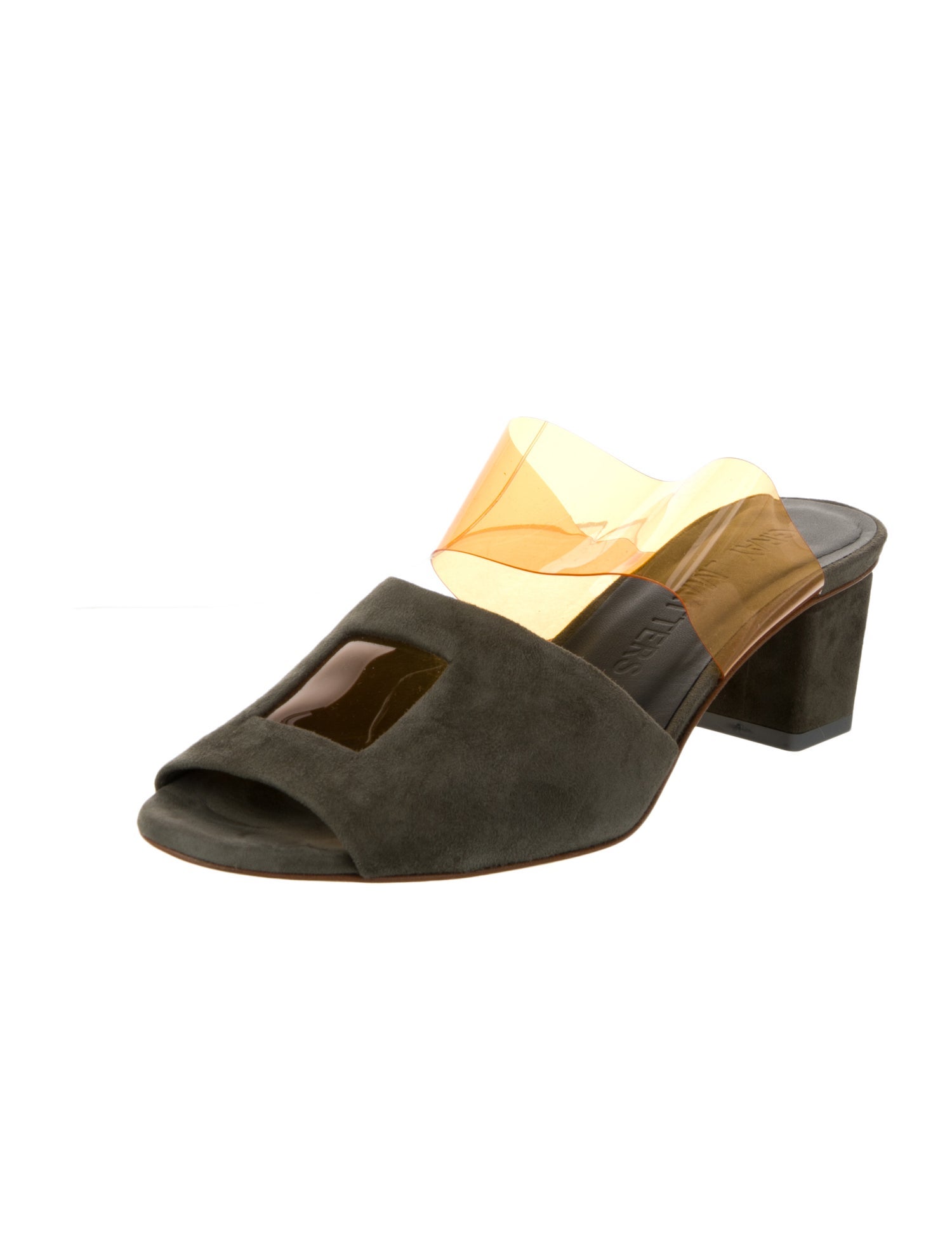 Gray Matters Suede Slides