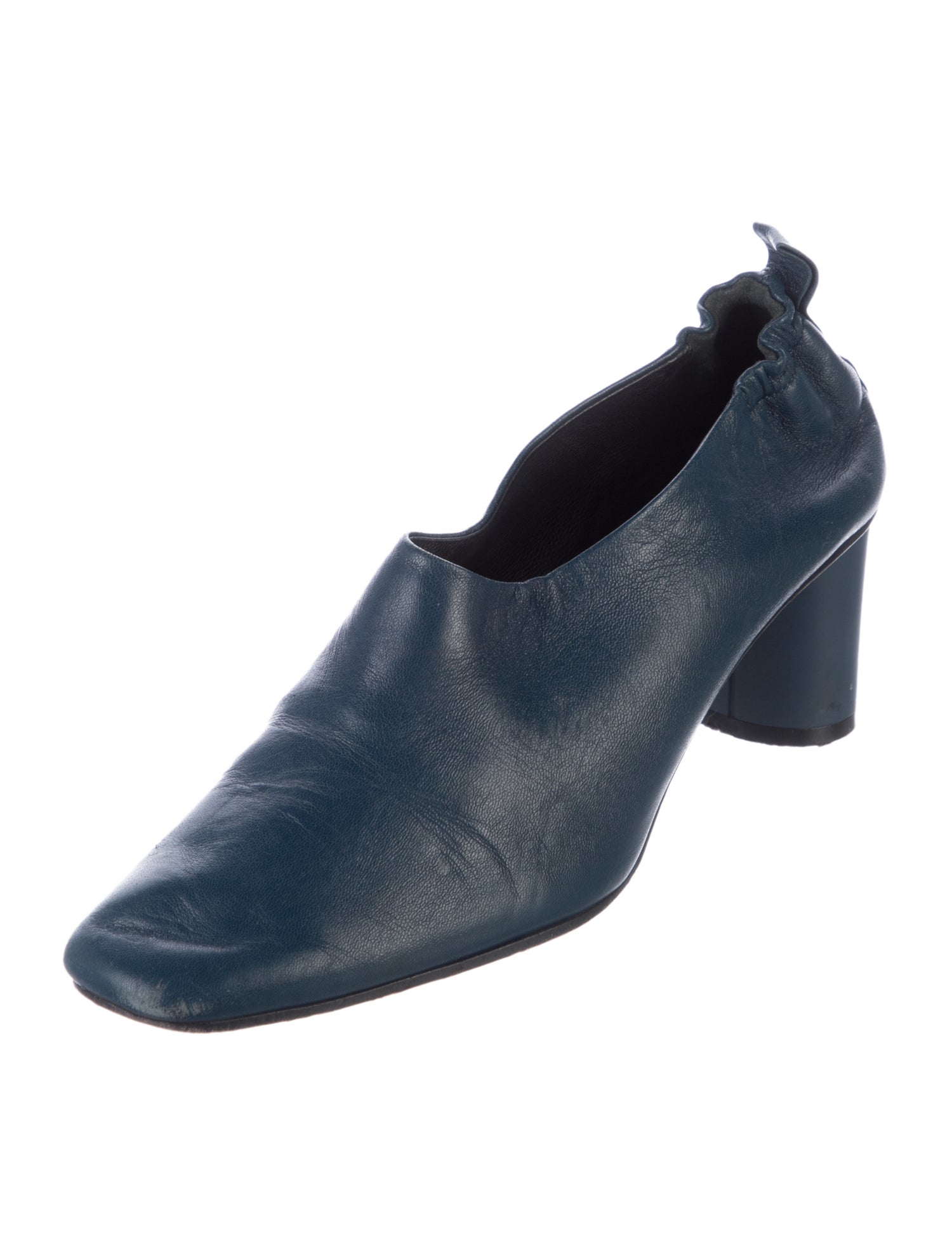 Gray Matters Leather Slingback Pumps